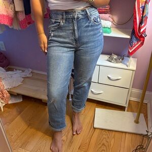 DAZE DENIM Straight Leg Classic Blue Women's Jeans